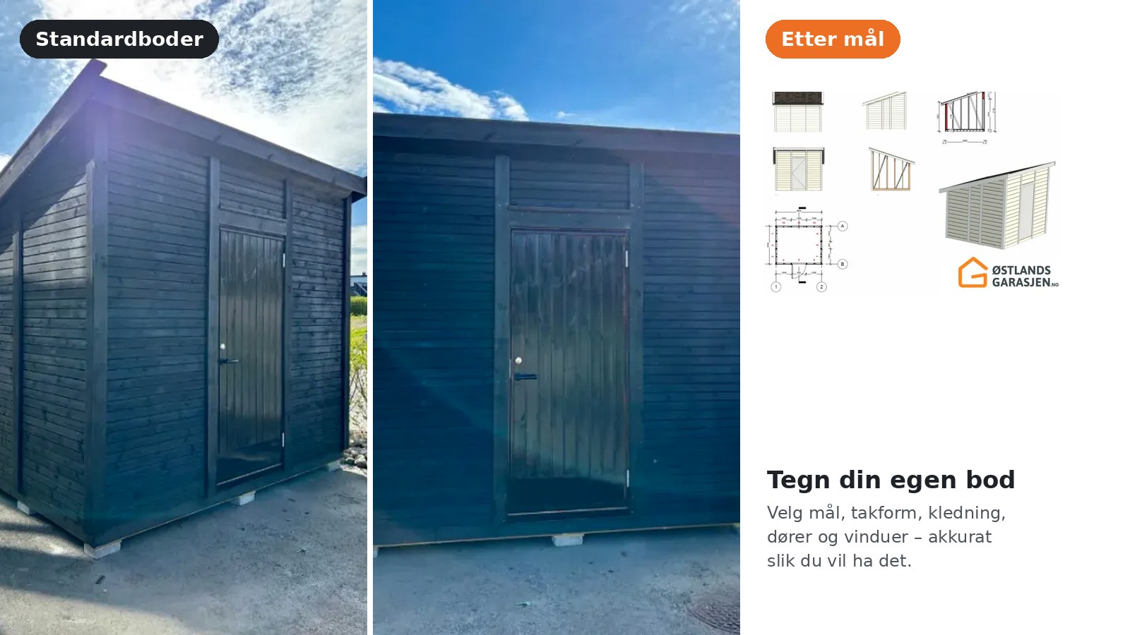 Bod i hagen – slik velger du riktig størrelse og takform